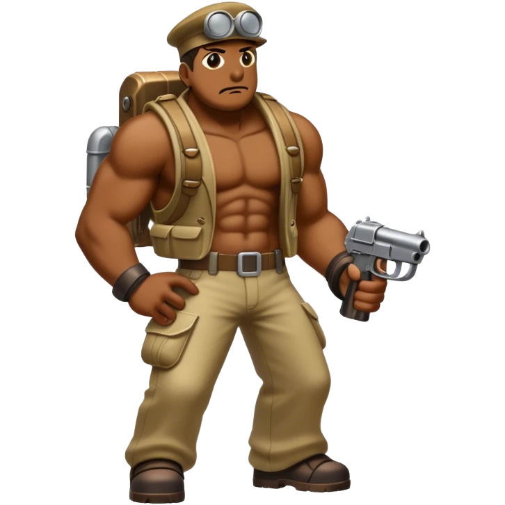 full body sideview metal slug character emoji