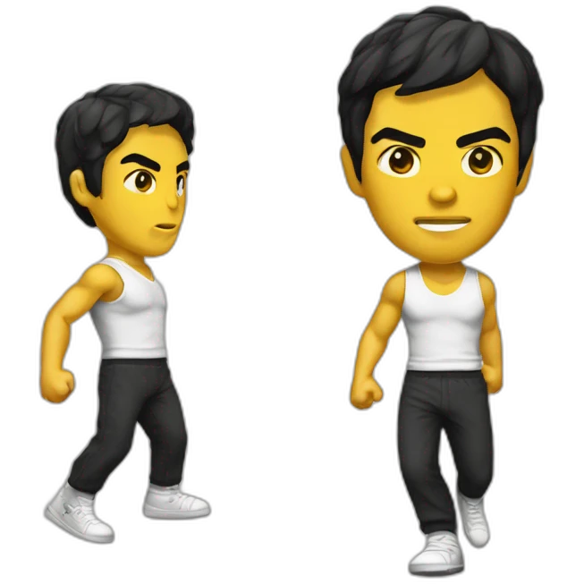 Bruce-Lee-chucks emoji