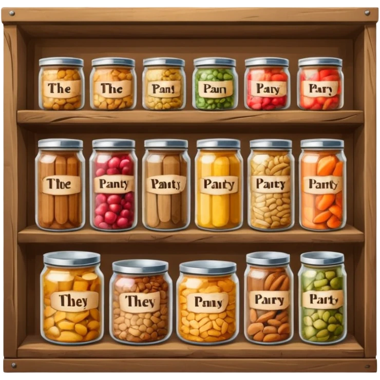 A food pantry with the words The Pantry written on it emoji