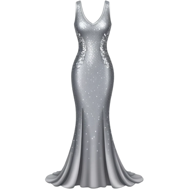 sparkly long body dress emoji