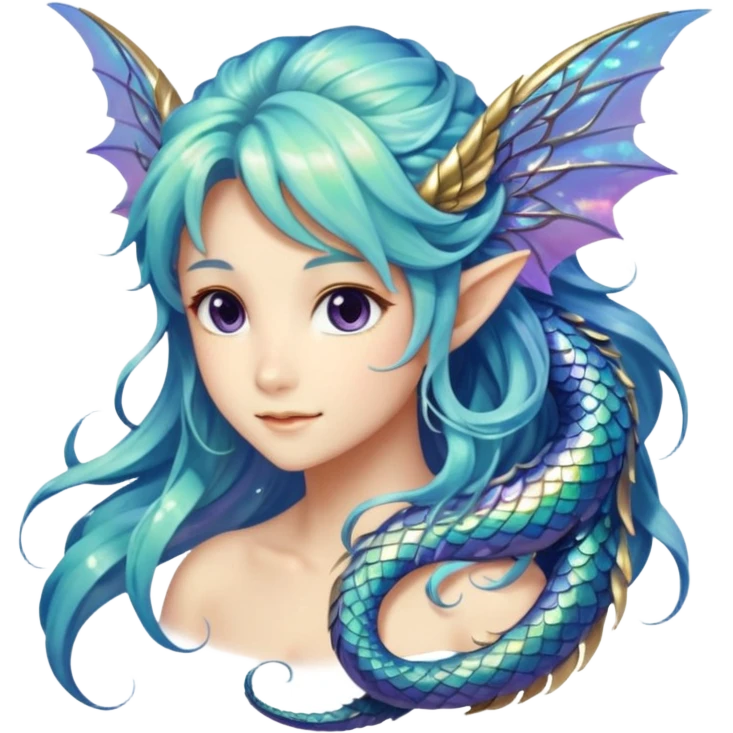 Anime Fae Dragon She her emoji
