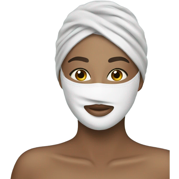 Facial face mask skincare  emoji