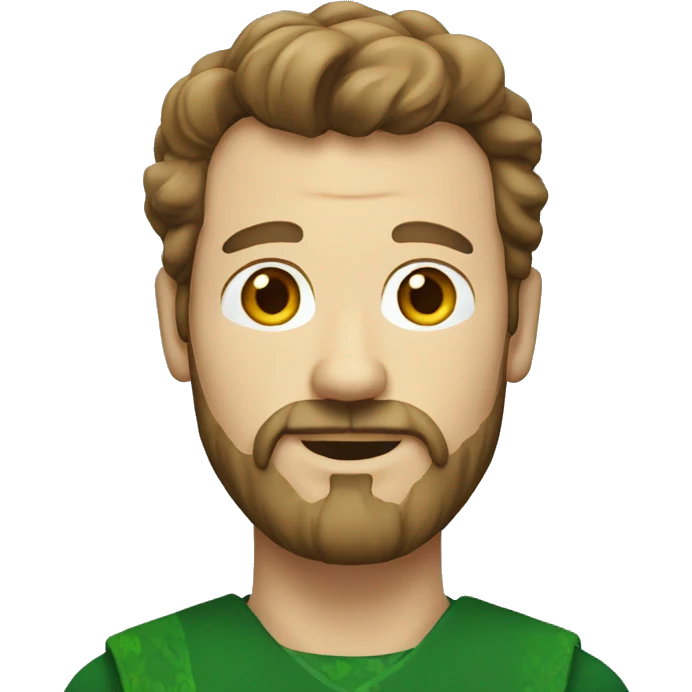 Irishman with goatee emoji