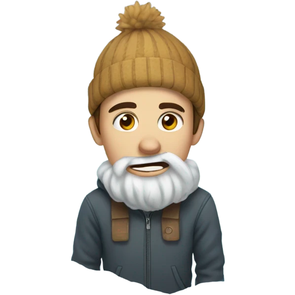 Stuck in snow emoji