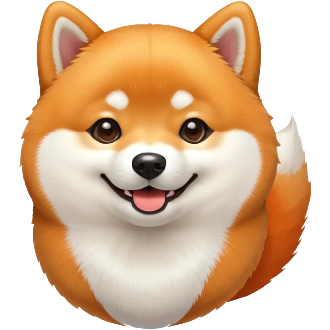 Shiba Inu with Smile Face  emoji