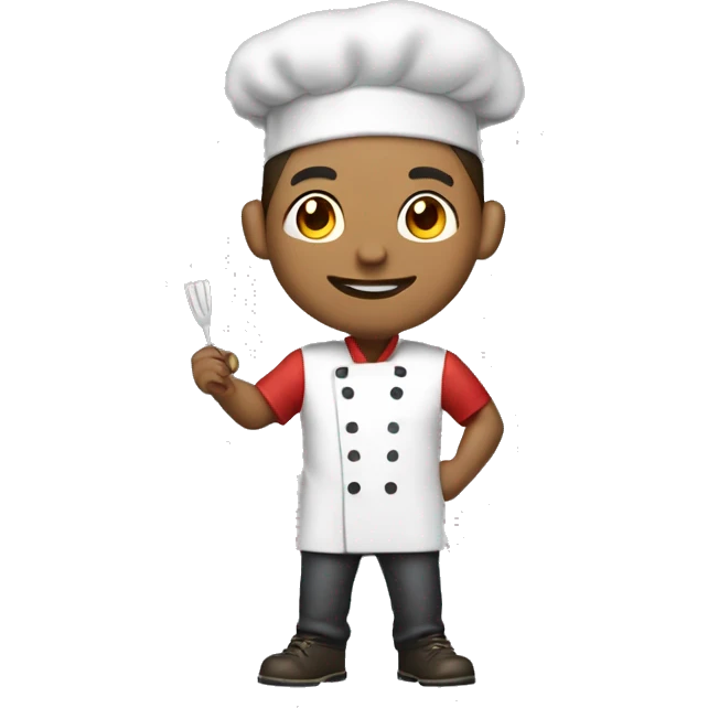 Lightskin man with a bristle and he has chefs hat on his had and short brown hair and in one he has fire and in other hand he has a pack of money  emoji