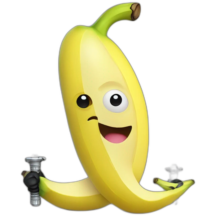 Banana with Light saber emoji