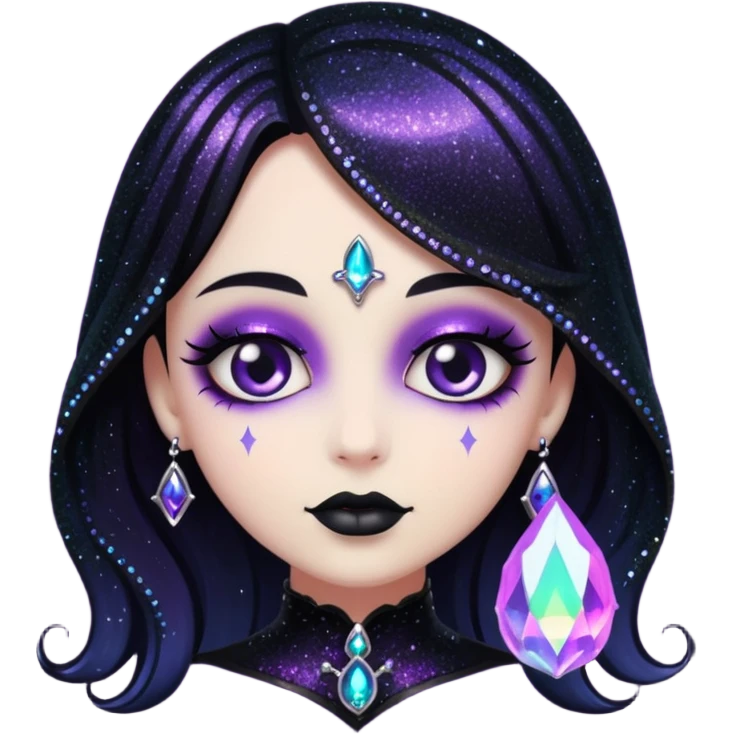 Glitter dark romance emoji