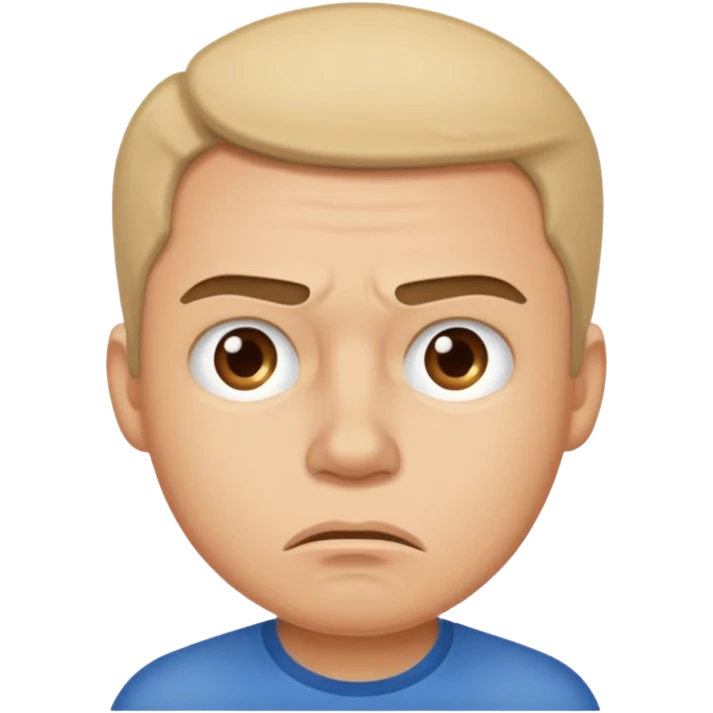 annoyed man said not emoji