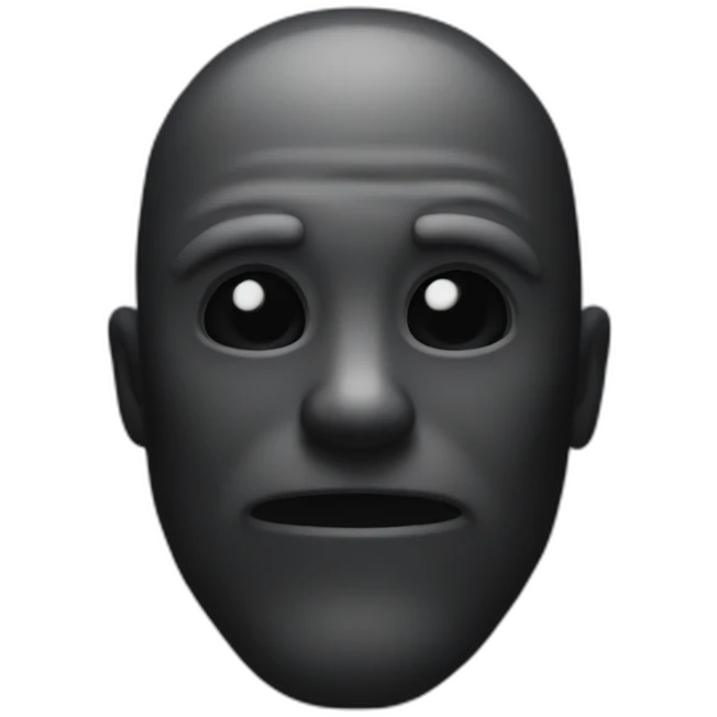 Shadow of creep man emoji