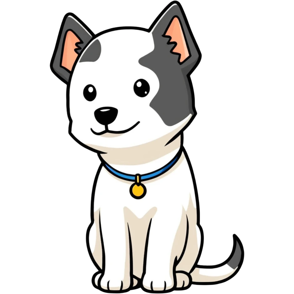 Dog doing shit emoji