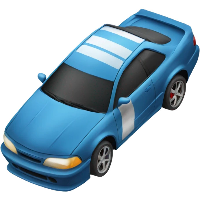 Car doing drifting donuts  emoji