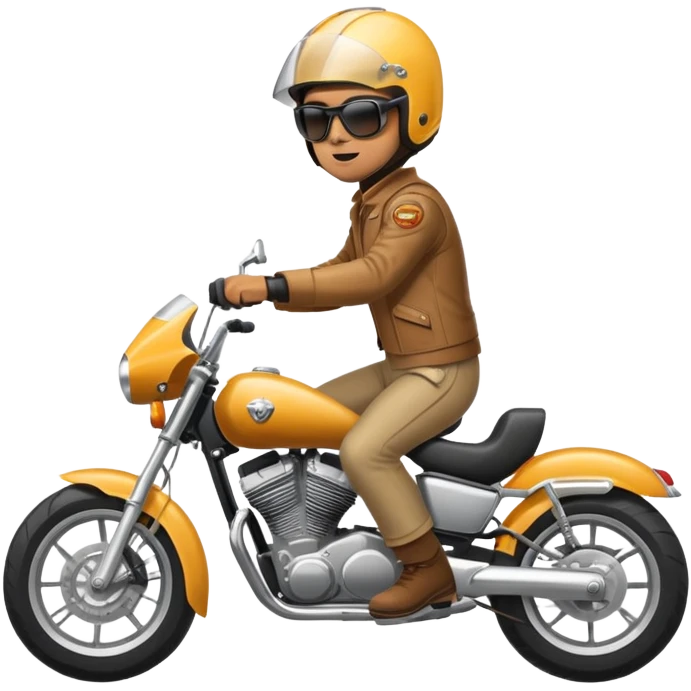 Motorista haciendo wheele emoji