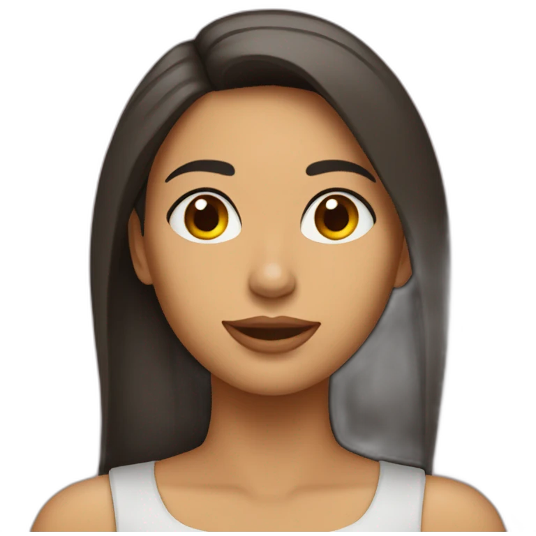 Mujer morena emoji