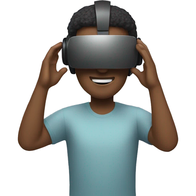 man with vr headset emoji