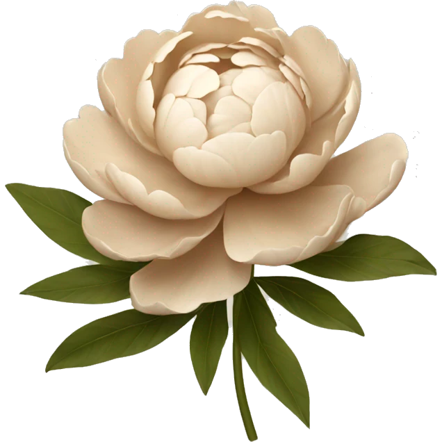 Peonie beige emoji