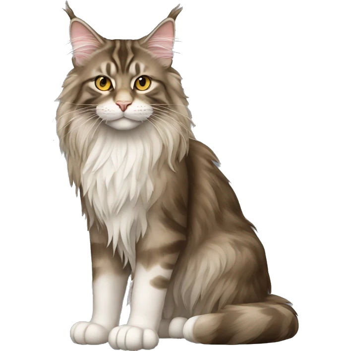 Maine Coon Cat Full Body emoji