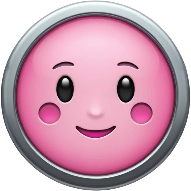 pink pin for boards - no face  emoji