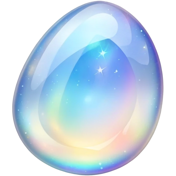 glowing rainbow moonstone crystal emoji