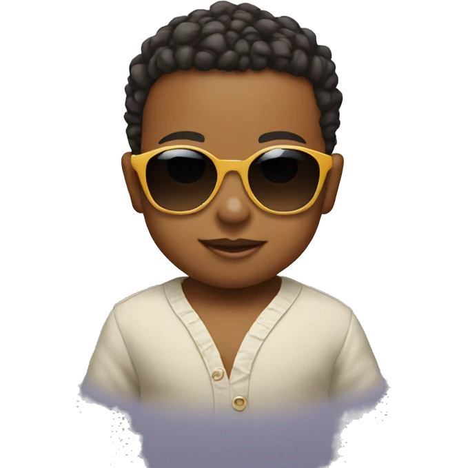 Baby wearing sunglasses  emoji