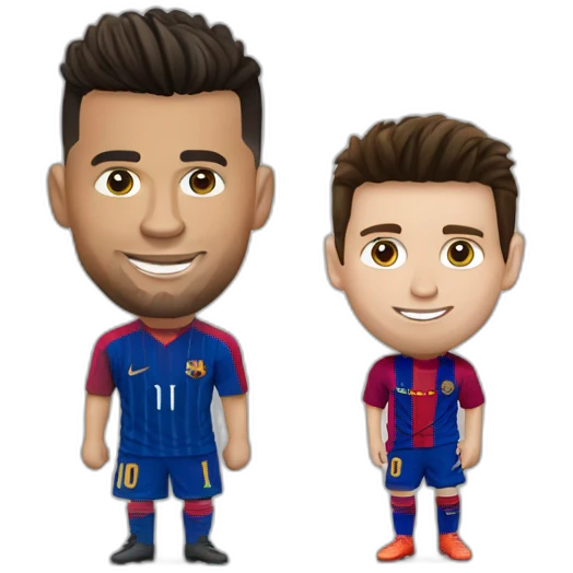 Ronaldo et Messi emoji