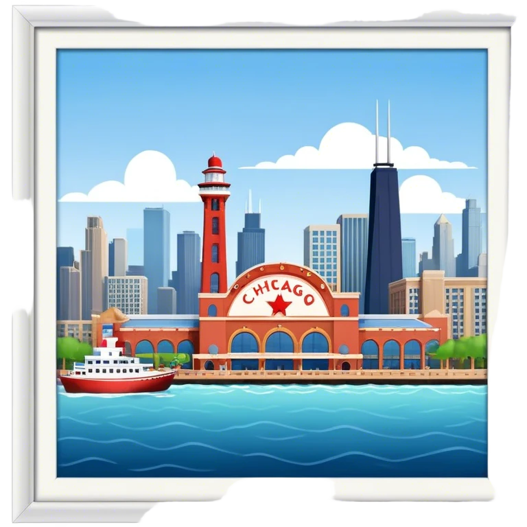 Chicago Navy Pier￼ emoji