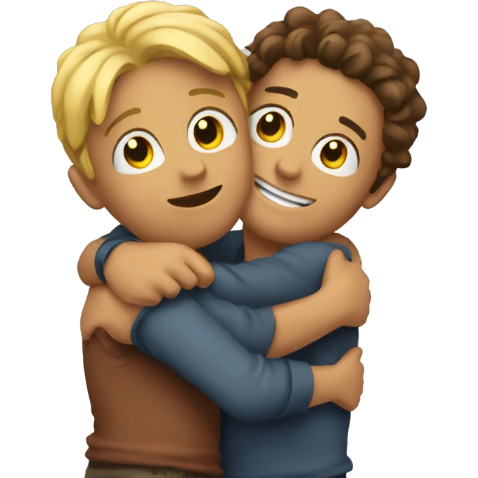 2 best friends hugging  emoji