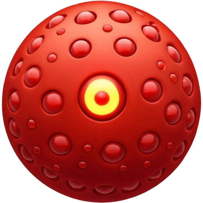 red virus emoji