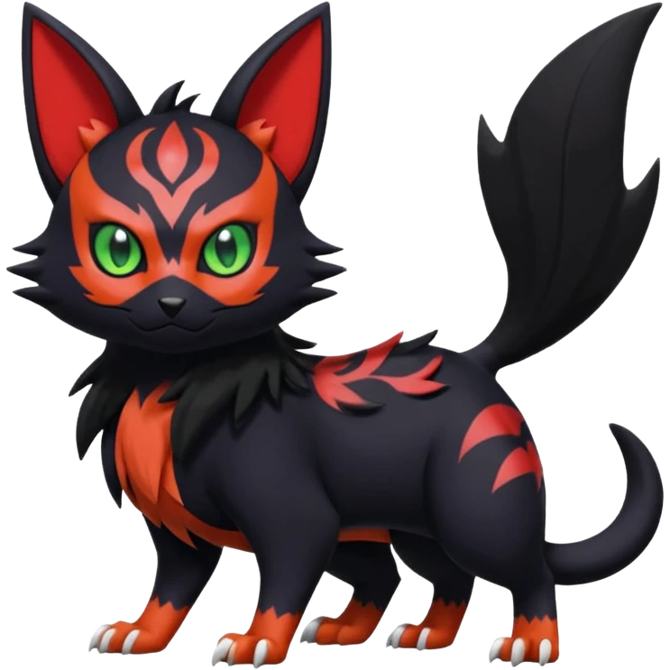 Noibat-Nargacuga-Litten-Torracat-fusion-Fakemon-Pokémon-creature  emoji