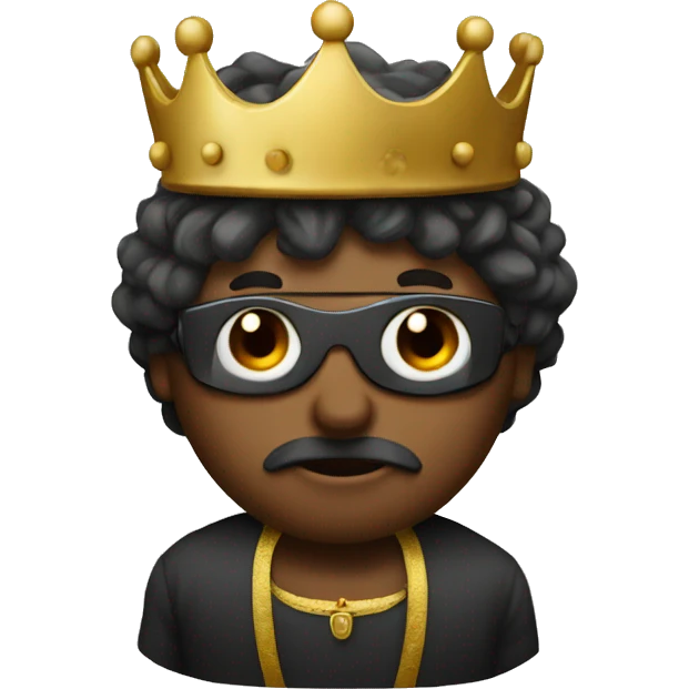 King with a blindfold emoji