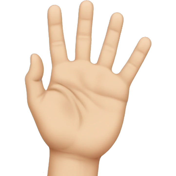 Hand pinching together with fingers emoji
