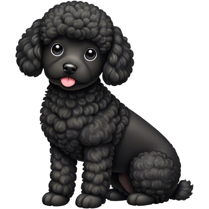 black poodle emoji