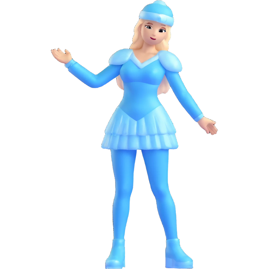 ice woman standing emoji