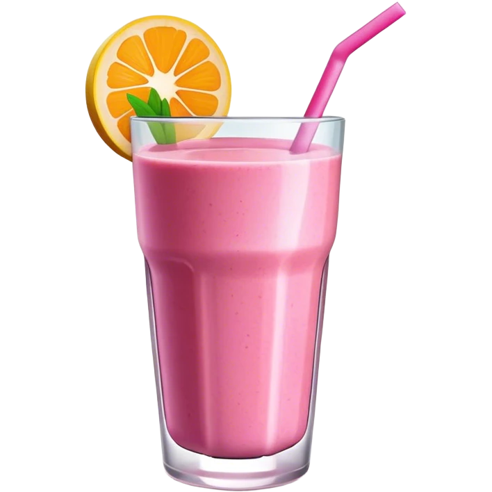 Pink smoothie emoji