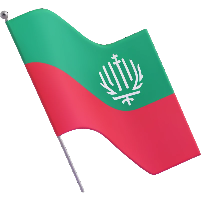 Saudi Arabian flag with a microchip emoji