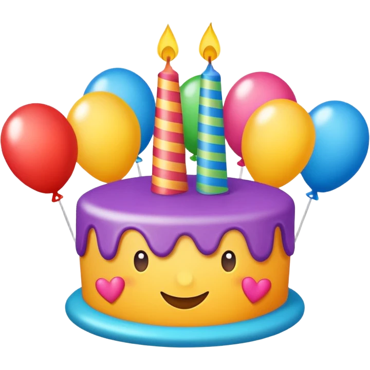 Happy birthday banner emoji