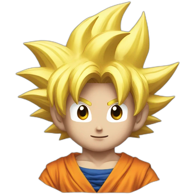 goku with a heard emoji