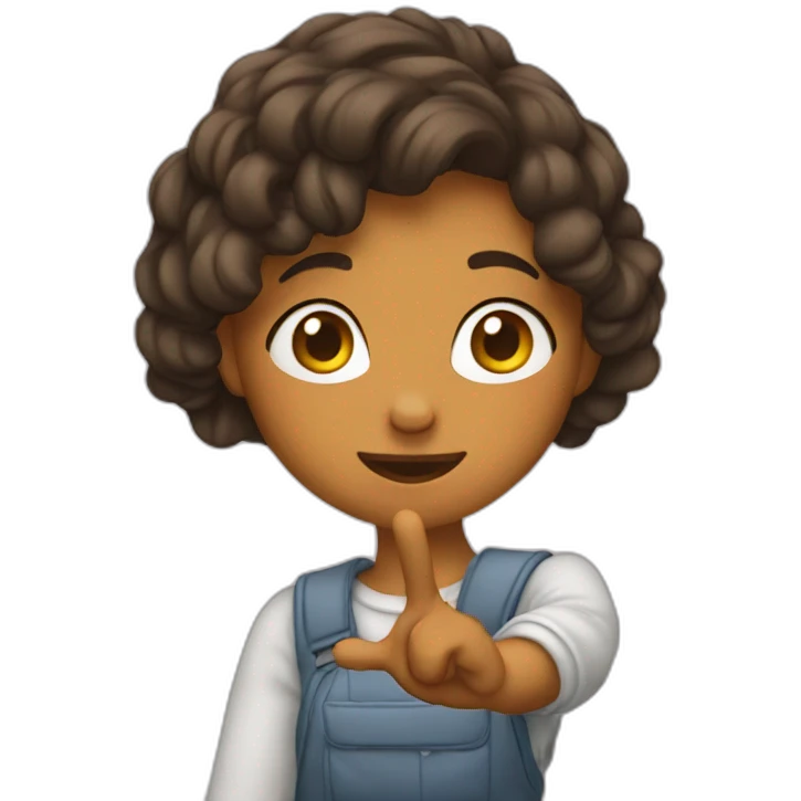 Fille qui dab emoji