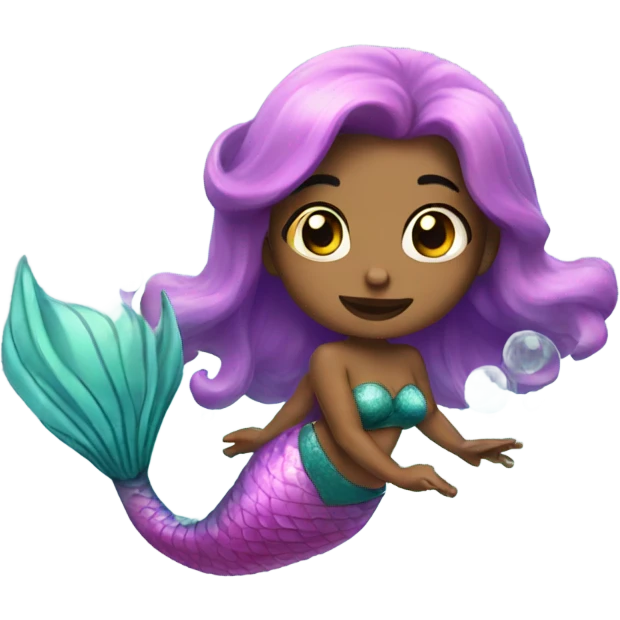 mermaid bubbles emoji