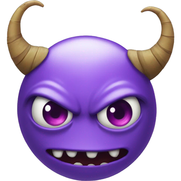 One eye one horn flying purple people eater emoji