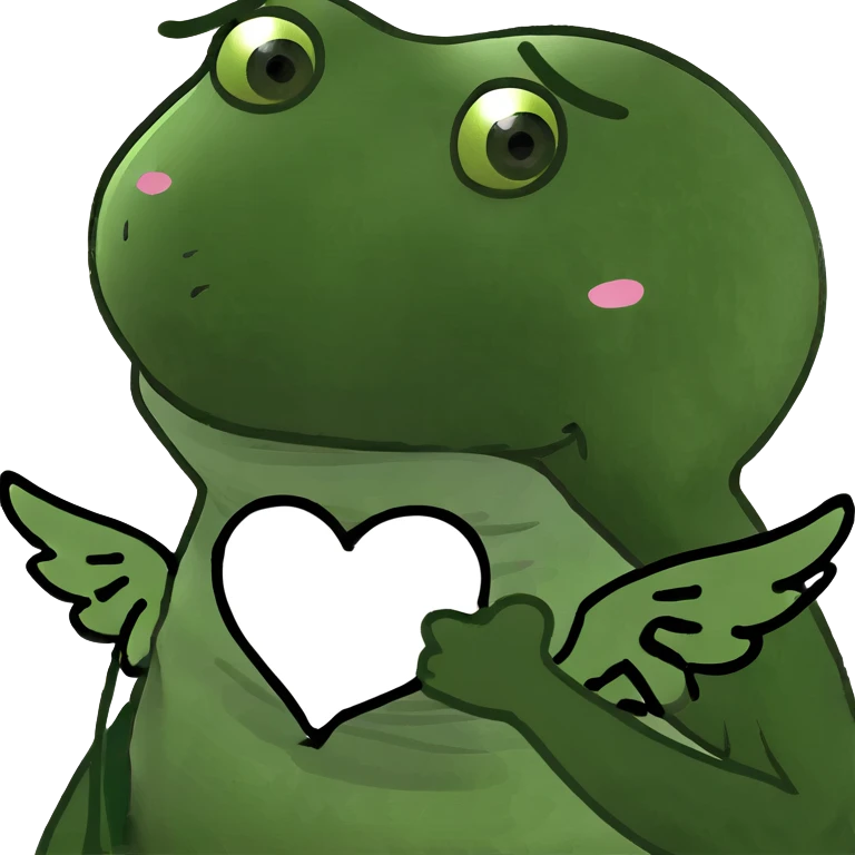 Winged love emoji