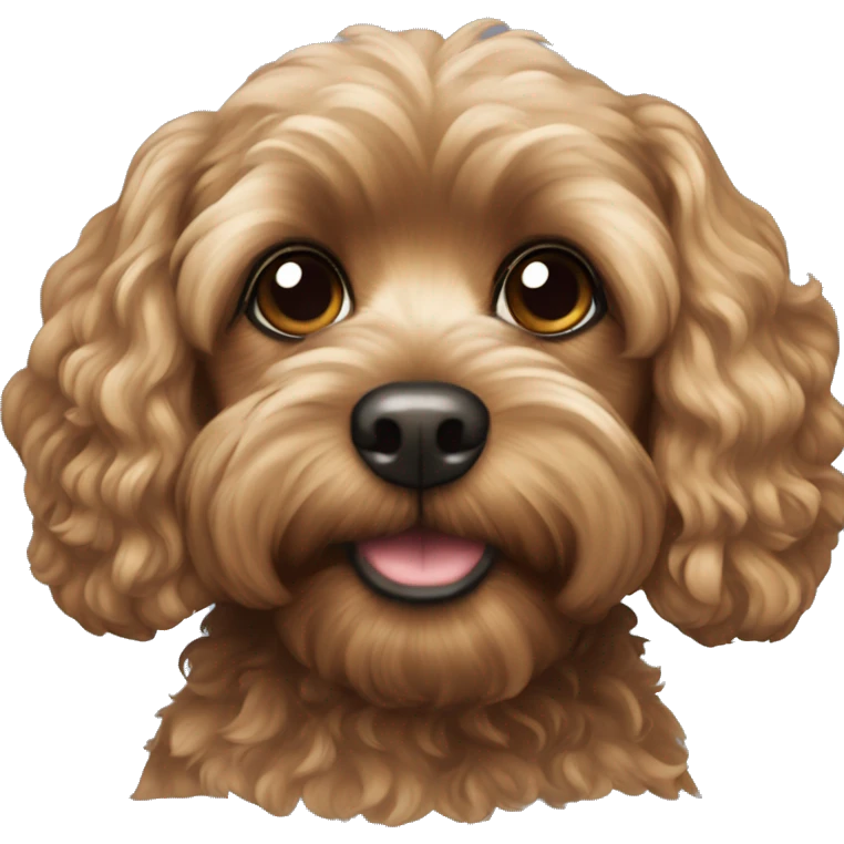 black cavapoo emoji