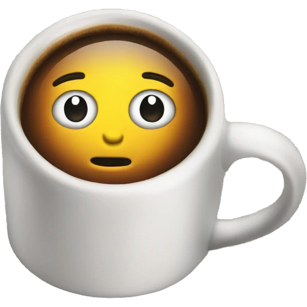 Newspaper with coffe emoji
