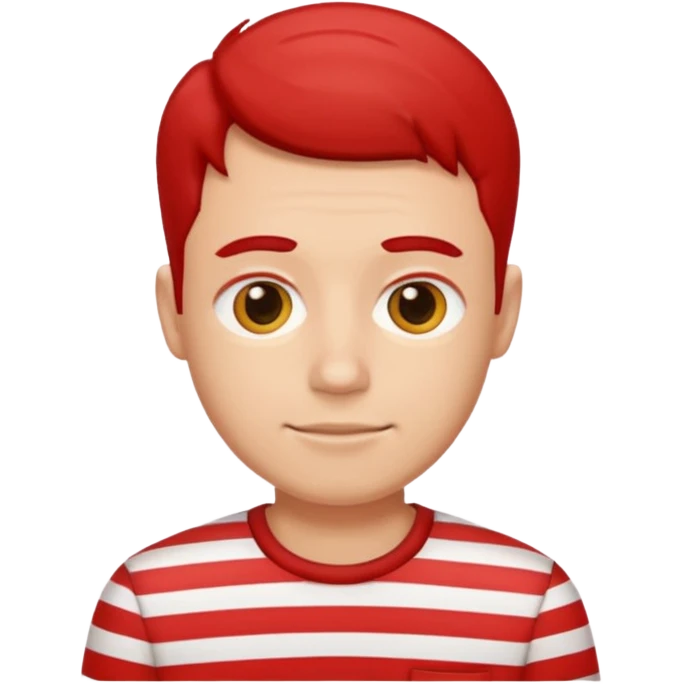 Men with red Striped Shirts emoji