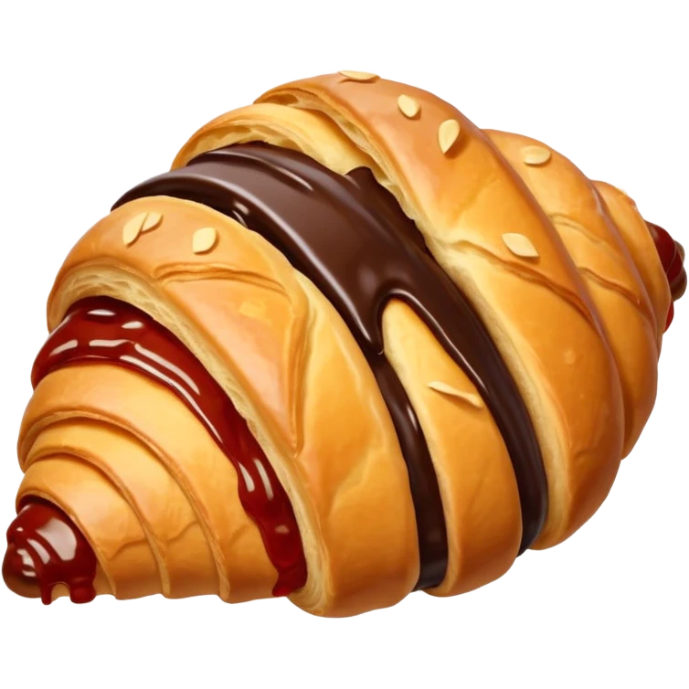 croissant chocolate emoji