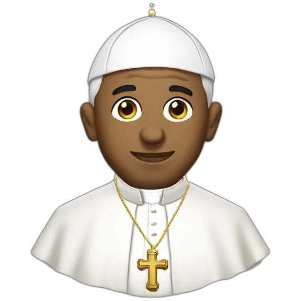 Pope Francis rapper emoji