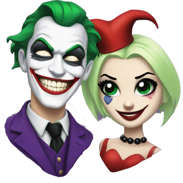 joker en harley quinn emoji
