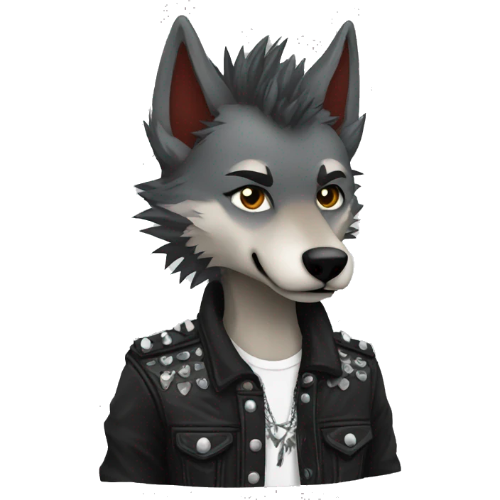 Punk Wolf emoji