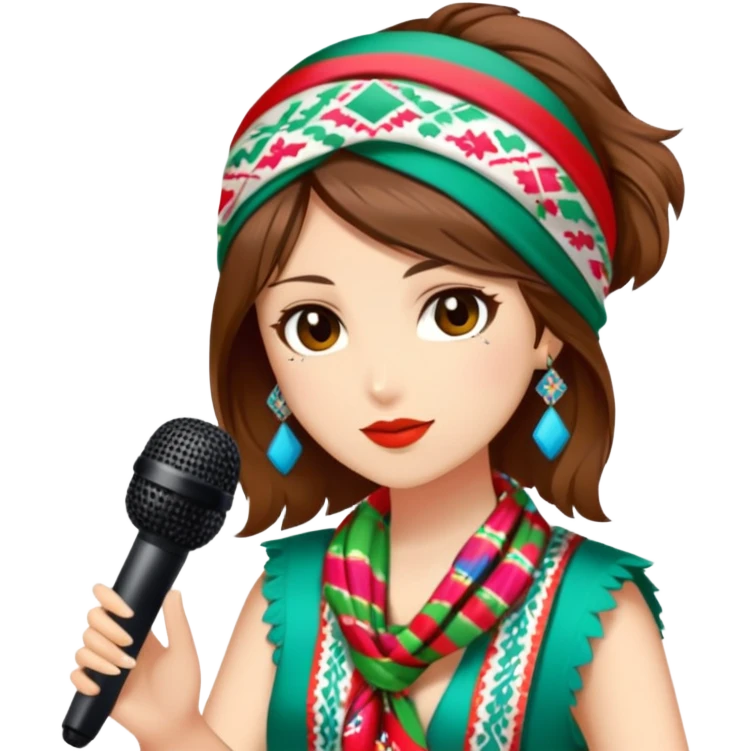 Colorful Singer emoji