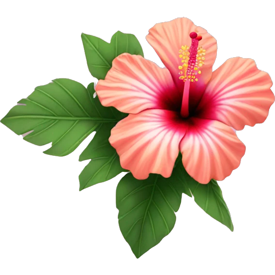 hibiscus flower emoji